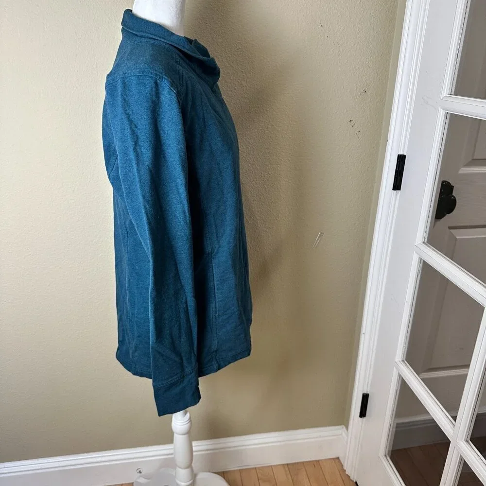 Lululemon Coast Wrap II Jacket Long Sleeve Top Coat Size 10 Teal